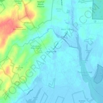 Nabs Corner topographic map, elevation, terrain