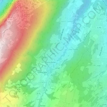 Naz topographic map, elevation, terrain