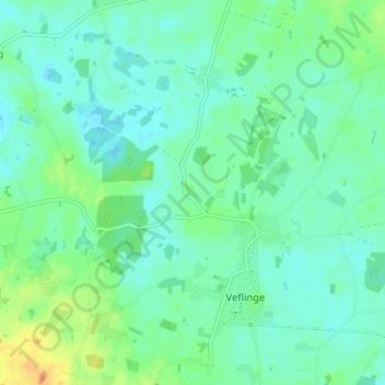 Høved topographic map, elevation, terrain