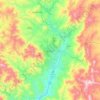 Sanandaj topographic map, elevation, terrain