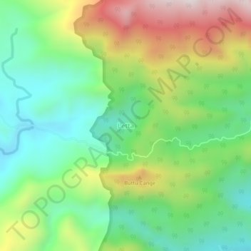 Letta topographic map, elevation, terrain