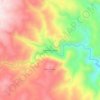 Pueblo Escondido topographic map, elevation, terrain
