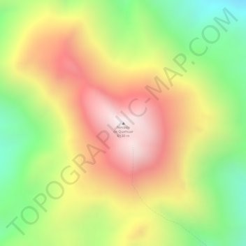 Nevado de Quehuar topographic map, elevation, terrain