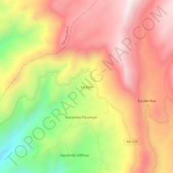 La Joya topographic map, elevation, terrain