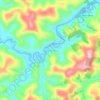 Nova Alegria topographic map, elevation, terrain