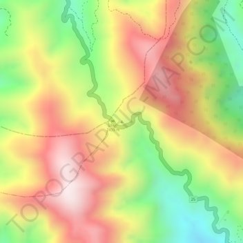 Alto de Minas topographic map, elevation, terrain