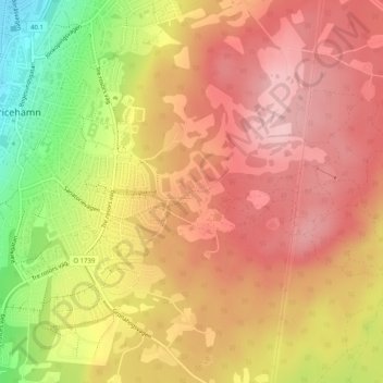 Lassalyckan topographic map, elevation, terrain