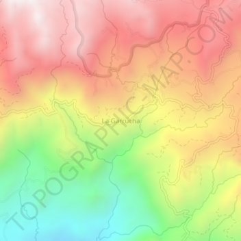 La Garrucha topographic map, elevation, terrain