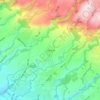 Carbonal topographic map, elevation, terrain