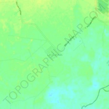 Las Casitas topographic map, elevation, terrain