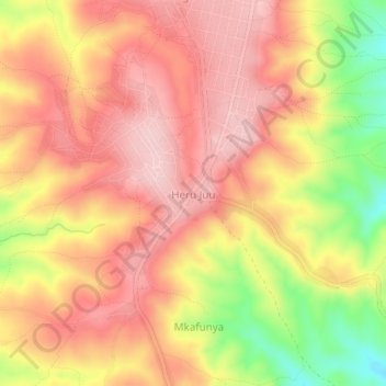 Heru Juu topographic map, elevation, terrain