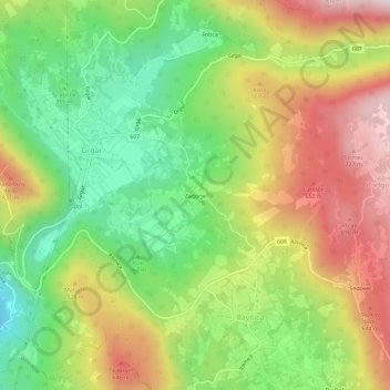 Zagorje topographic map, elevation, terrain