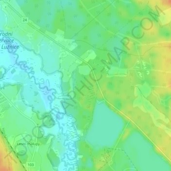 Pajričok topographic map, elevation, terrain