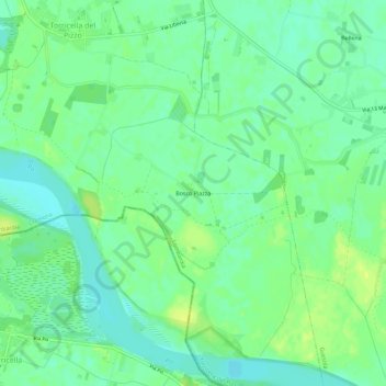 Bosco Piazza topographic map, elevation, terrain