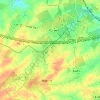Krenwik topographic map, elevation, terrain