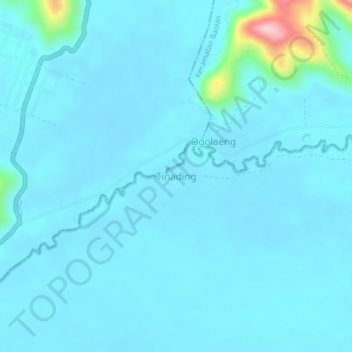 Tinading topographic map, elevation, terrain
