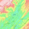 Jianshi topographic map, elevation, terrain