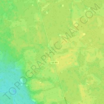 Benton topographic map, elevation, terrain