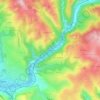 La Montagnette topographic map, elevation, terrain