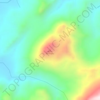 Morro do Chapéu topographic map, elevation, terrain