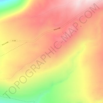 Tambillo topographic map, elevation, terrain