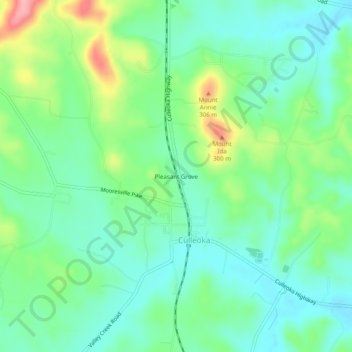 Pleasant Grove topographic map, elevation, terrain