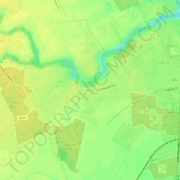 Corbeanca topographic map, elevation, terrain