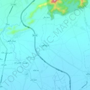 Sawal Dher topographic map, elevation, terrain