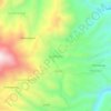 Qasanqay topographic map, elevation, terrain