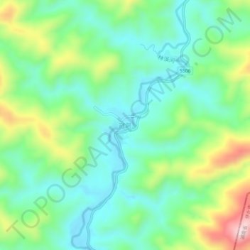 Guandong topographic map, elevation, terrain