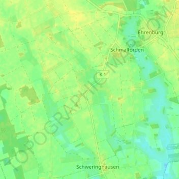 Sudbruch topographic map, elevation, terrain
