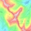 Mount Huntington topographic map, elevation, terrain