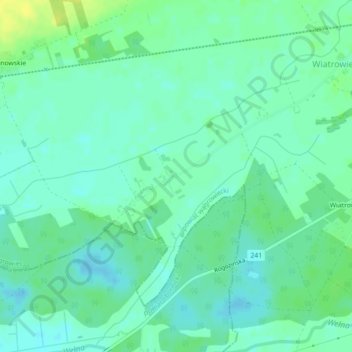 Mikołajewo topographic map, elevation, terrain