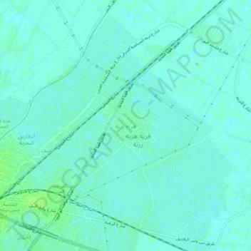 Hirriyat Raznah topographic map, elevation, terrain