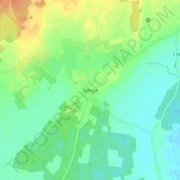 Stånga topographic map, elevation, terrain