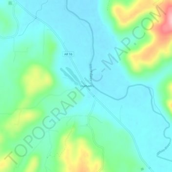 Durham topographic map, elevation, terrain