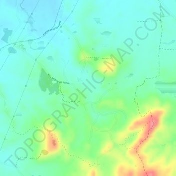 Aguas Prietas topographic map, elevation, terrain