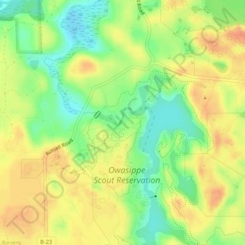 Sunset Point topographic map, elevation, terrain
