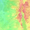 South Kivu topographic map, elevation, terrain
