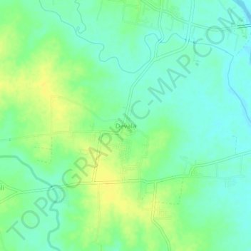 Devala topographic map, elevation, terrain