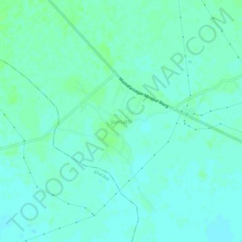 Jansath topographic map, elevation, terrain