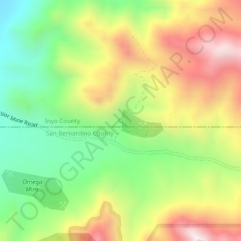 Crystal Spring topographic map, elevation, terrain