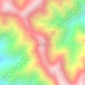 Cuchilla El Humedo topographic map, elevation, terrain