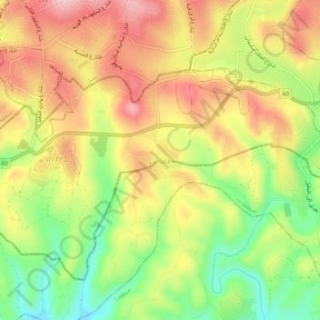 Qalqas topographic map, elevation, terrain