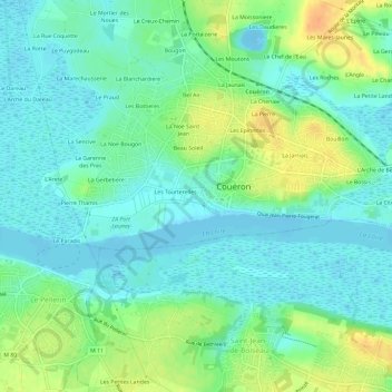 La Verrerie topographic map, elevation, terrain