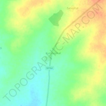 Kumbephal topographic map, elevation, terrain