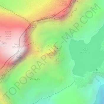 El Diamante topographic map, elevation, terrain