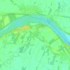 Borgofranco sul Po topographic map, elevation, terrain