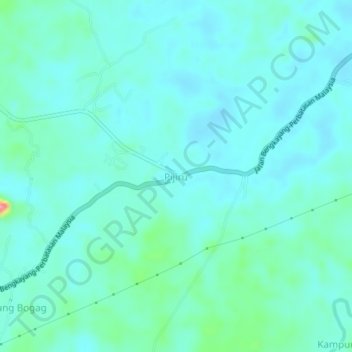 Pijiru topographic map, elevation, terrain