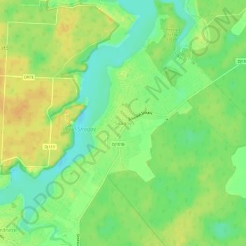 Snagov topographic map, elevation, terrain